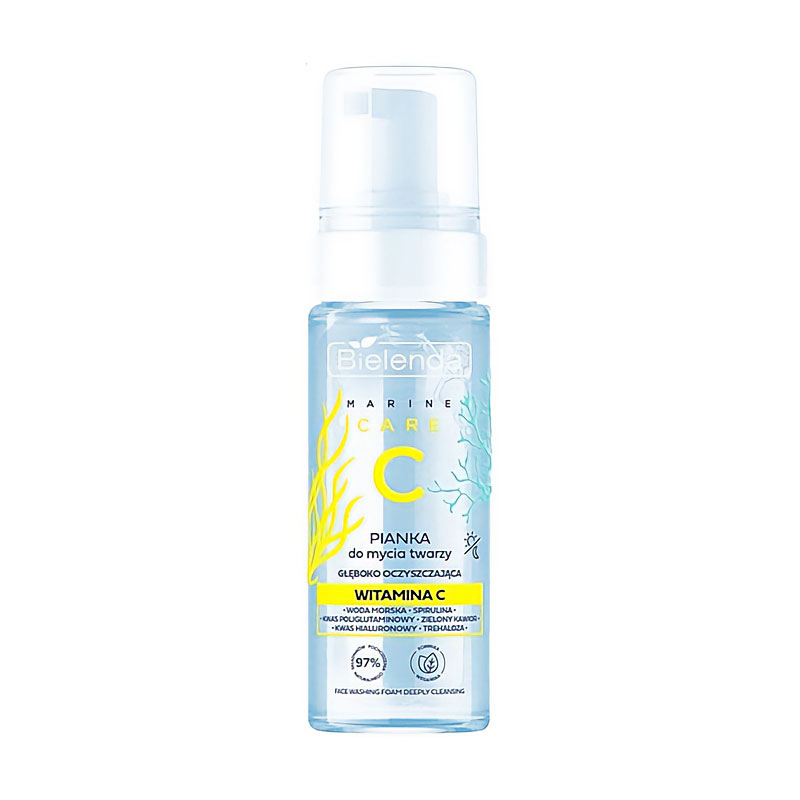 Очищувальна пінка для вмивання обличчя Bielenda C Marine Care Face Washing Foam, 150 мл
