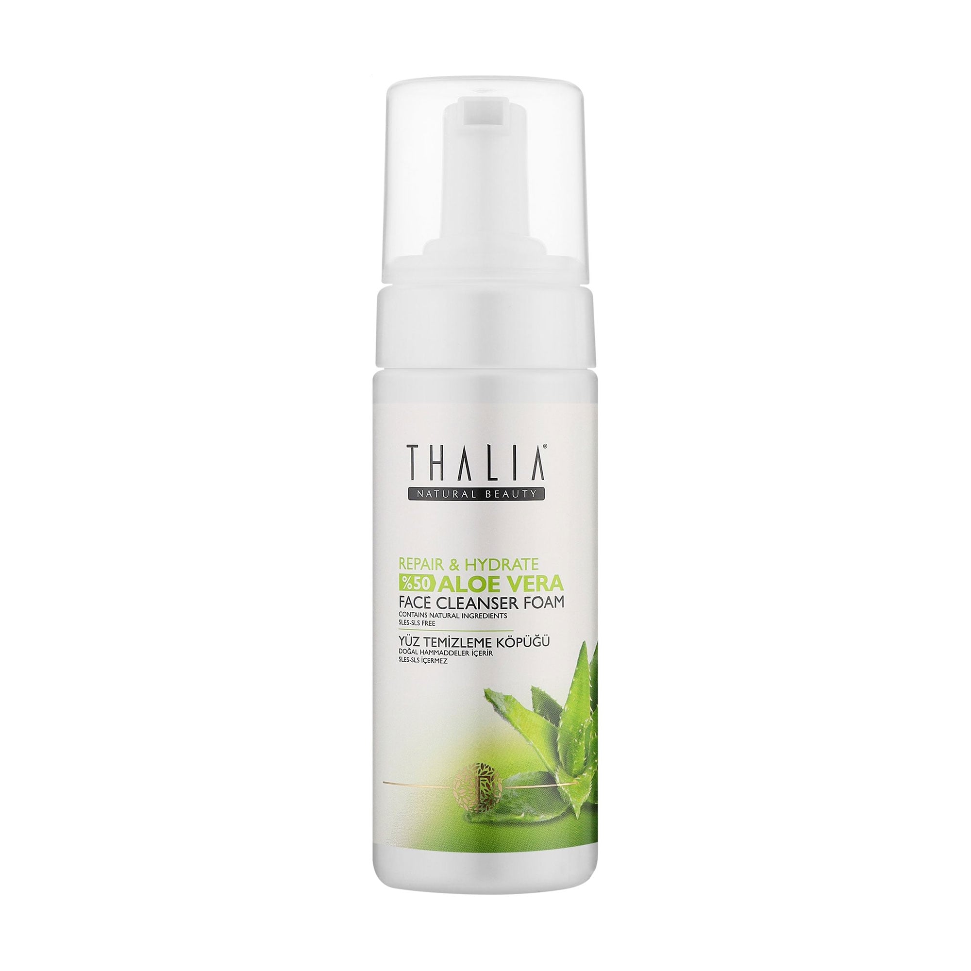 Очищувальна пінка для вмивання Thalia Aloe Vera Face Cleanser Foam з алое вера, 150 мл